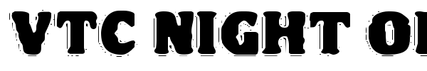 VTC Night of the dead corrupt font preview